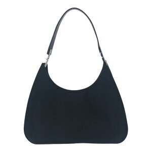 Gucci Nylon Leather Bag Black Shoulder